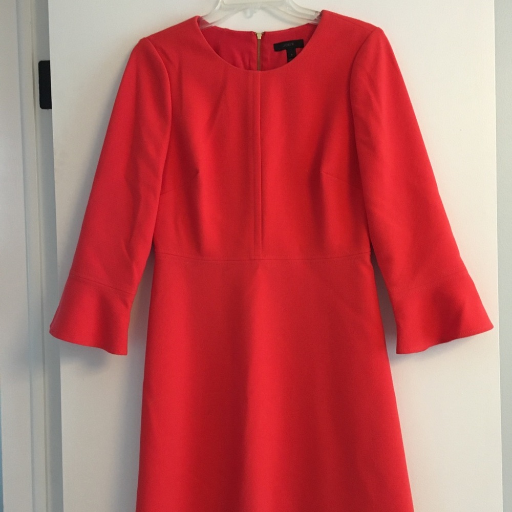 JCrew Bright Red Dress